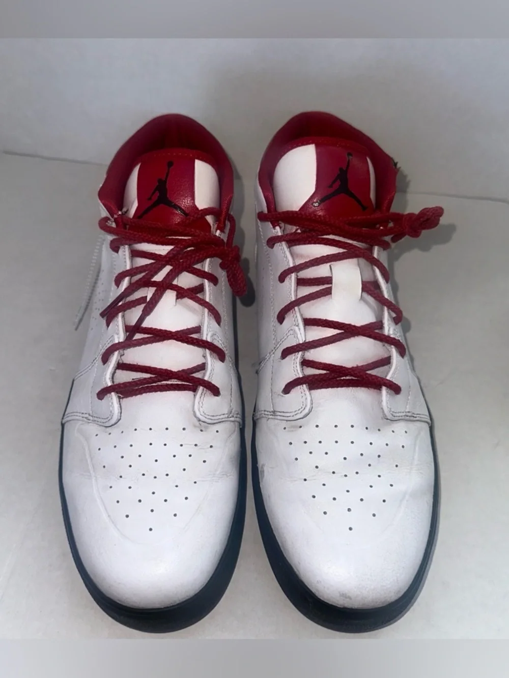 Nike Air Jordan 1 Retro V.1 Chukka 'White Gym Red' Black Mens  SZ 11 535992-101